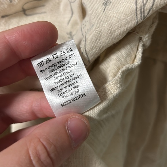 RYLEE + CRU VEGETABLE GARDEN CHILDREN'S TIERED DRESS - NATURAL Size 7 - Picture 9 of 9